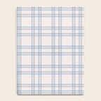 Blue And Cream Gingham Notebook Gallery Image 4
