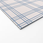 Blue And Cream Gingham Welcome Mat Gallery Image 2