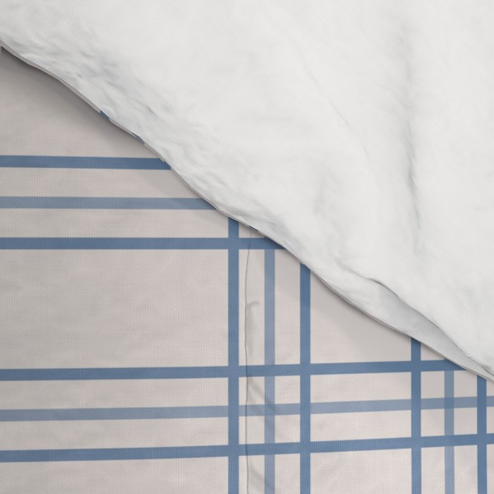 Blue And Cream Gingham Comforter Gallery Image 4