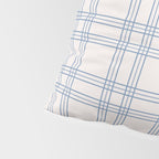 Blue And Cream Gingham Pillow Sham Gallery Image 4
