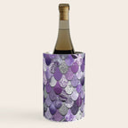 Mermaid Purple and Silver Wine Chiller Gallery Image 1