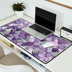 Mermaid Purple and Silver Desk Mat Gallery Image 2