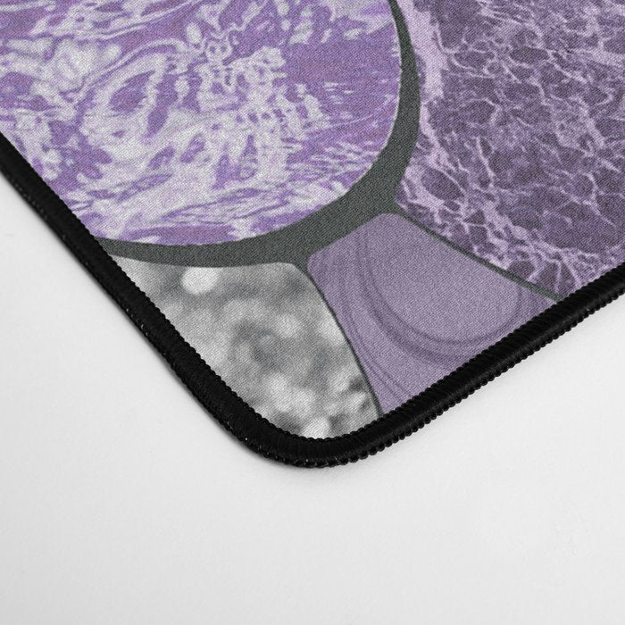 Mermaid Purple and Silver Desk Mat Gallery Image 4