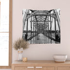 Walnut Street Bridge No. 10 Architectural Chattanooga Photography Wall Tapestry Gallery Image 2