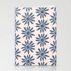 Blue Flowers on Pink Background - Pattern Stationery Card Gallery Image 2