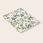 Herbarium ~ vintage inspired botanical art print ~ white Notebook Gallery Image 2