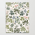 Herbarium ~ vintage inspired botanical art print ~ white Notebook Gallery Image 4