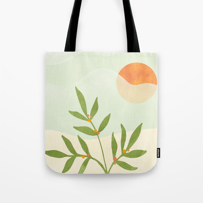 Bohemian Terrace Landscape Tote Bag Gallery Image 1