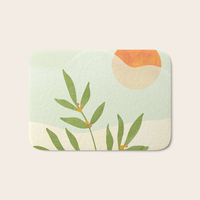Bohemian Terrace Landscape Bath Mat Gallery Image 1