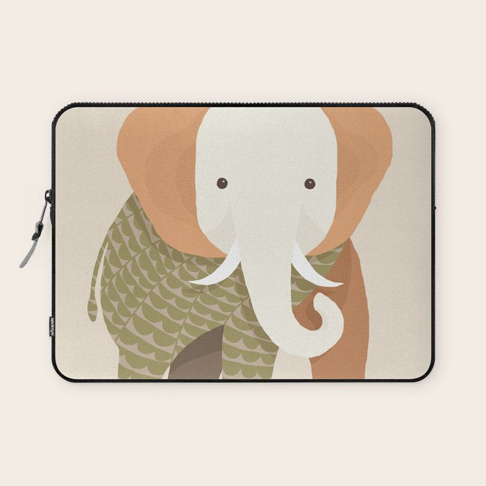 Whimsical Elephant Laptop Sleeve Gallery Image 1