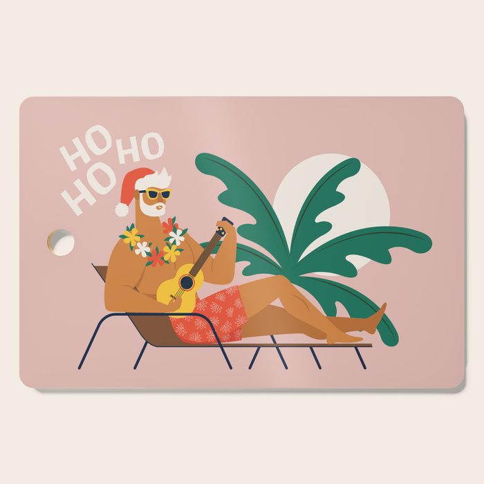 Hot Santa on vacation Cutting Board Gallery Image 1