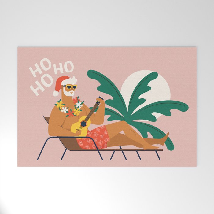 Hot Santa on vacation Welcome Mat Gallery Image 1