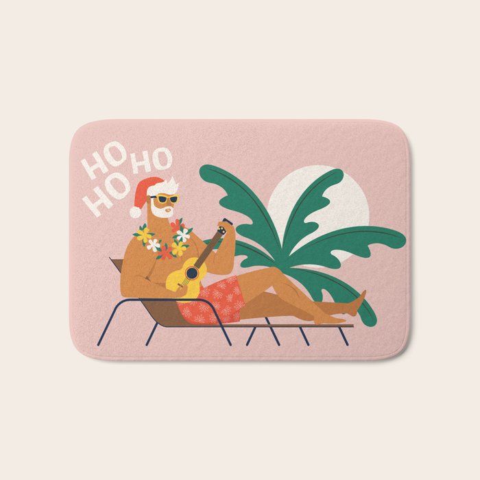 Hot Santa on vacation Bath Mat Gallery Image 1