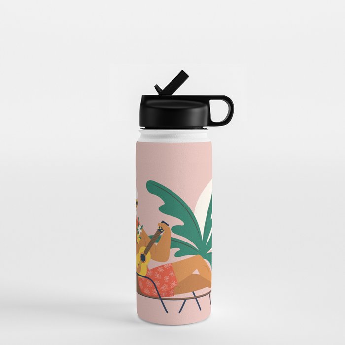 Hot Santa on vacation Water Bottle Gallery Image 1