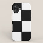 Checkered,black and white checked pattern.Gingham. iPhone Case Gallery Image 1