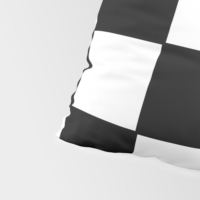 Checkered,black and white checked pattern.Gingham. Pillow Sham Gallery Image 4