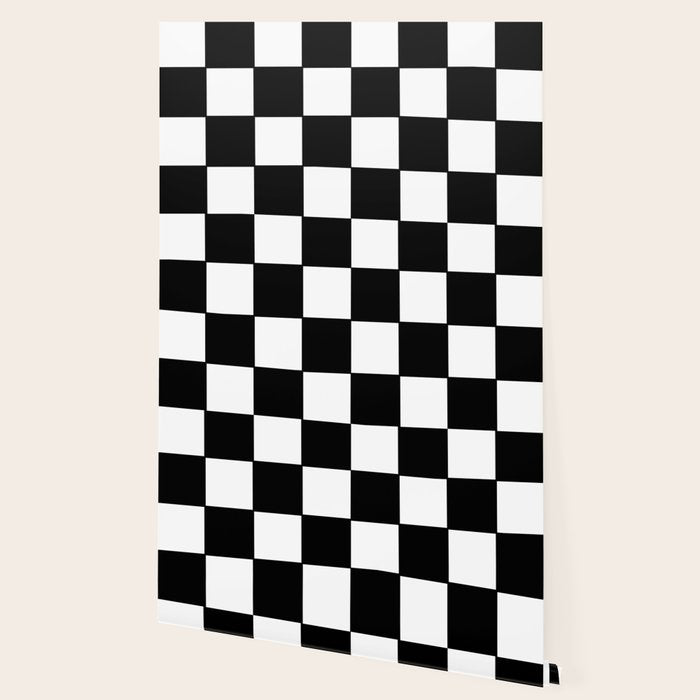 Checkered,black and white checked pattern.Gingham. Wallpaper Gallery Image 2
