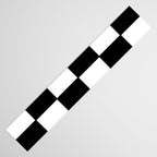 Checkered,black and white checked pattern.Gingham. Table Runner Gallery Image 3