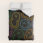 Colorful happy smiling face cartoon pattern Comforter Gallery Image 6