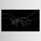 Black Pinky Swear Tablecloth Gallery Image 2