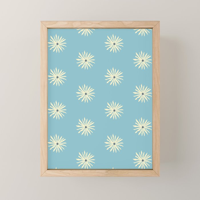 Retro Sun - Blue Sky Mini Art Print Gallery Image 1