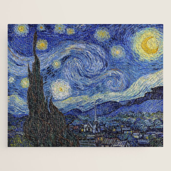 The Starry Night by Vincent van Gogh Jigsaw Puzzle Gallery Image 1