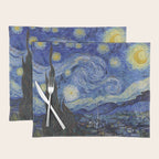 The Starry Night by Vincent van Gogh Placemat Gallery Image 1