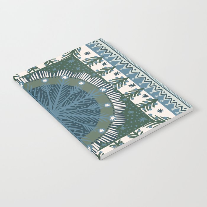 Christmas Symmetric Pattern #3 Notebook Gallery Image 1