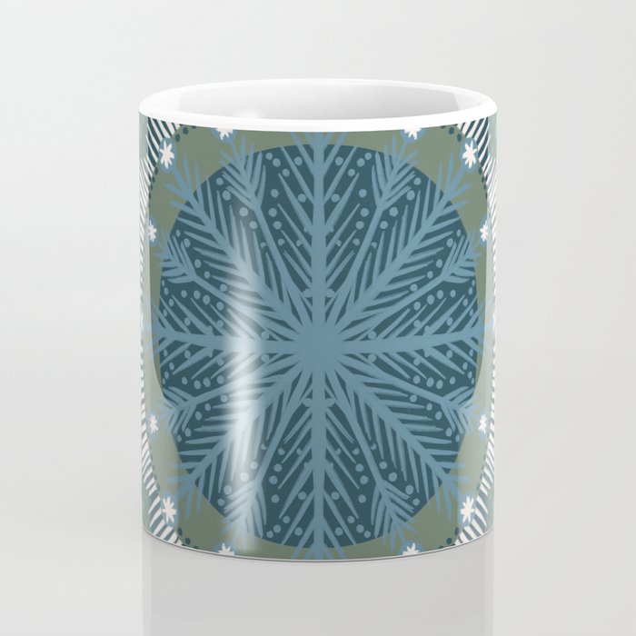 Christmas Symmetric Pattern #3 Coffee Mug Gallery Image 4