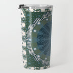 Christmas Symmetric Pattern #3 Travel Mug Gallery Image 3