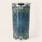 Christmas Symmetric Pattern #3 Travel Mug Gallery Image 1
