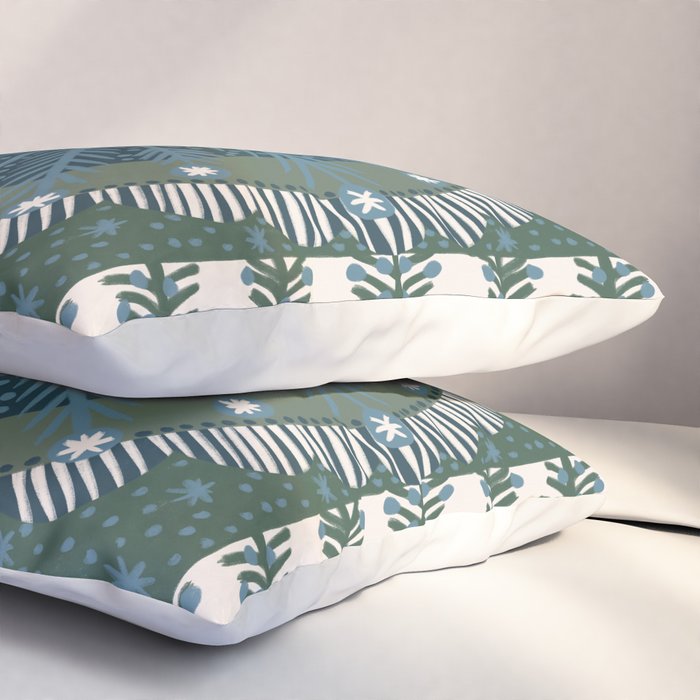 Christmas Symmetric Pattern #3 Pillow Sham Gallery Image 3