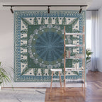 Christmas Symmetric Pattern #3 Wall Mural Gallery Image 1