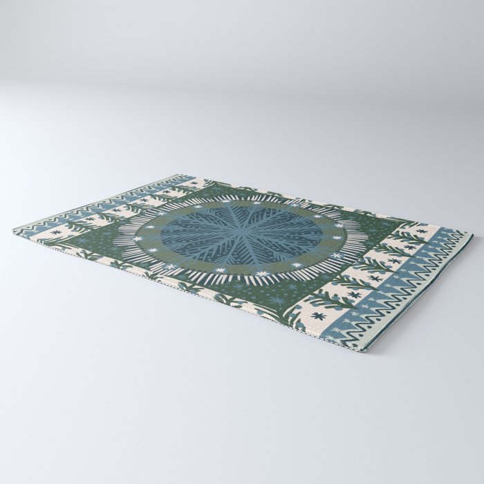 Christmas Symmetric Pattern #3 Rug Gallery Image 3