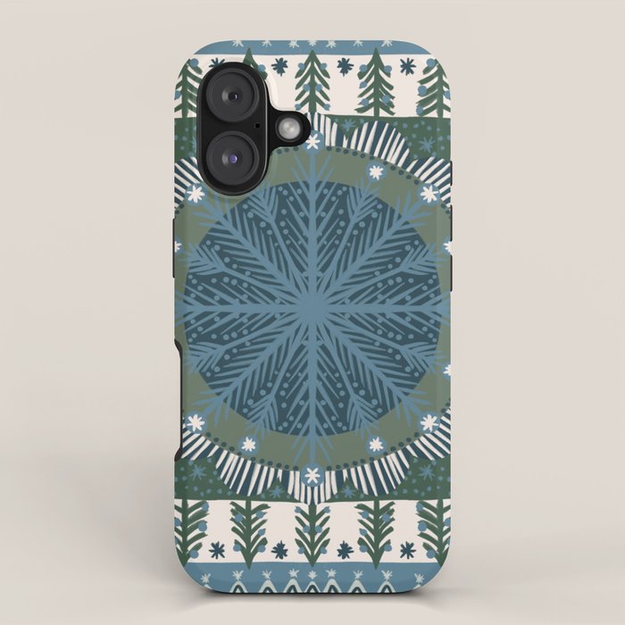 Christmas Symmetric Pattern #3 iPhone Case Gallery Image 1