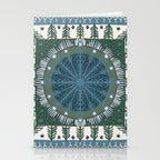Christmas Symmetric Pattern #3 Stationery Card Gallery Image 2