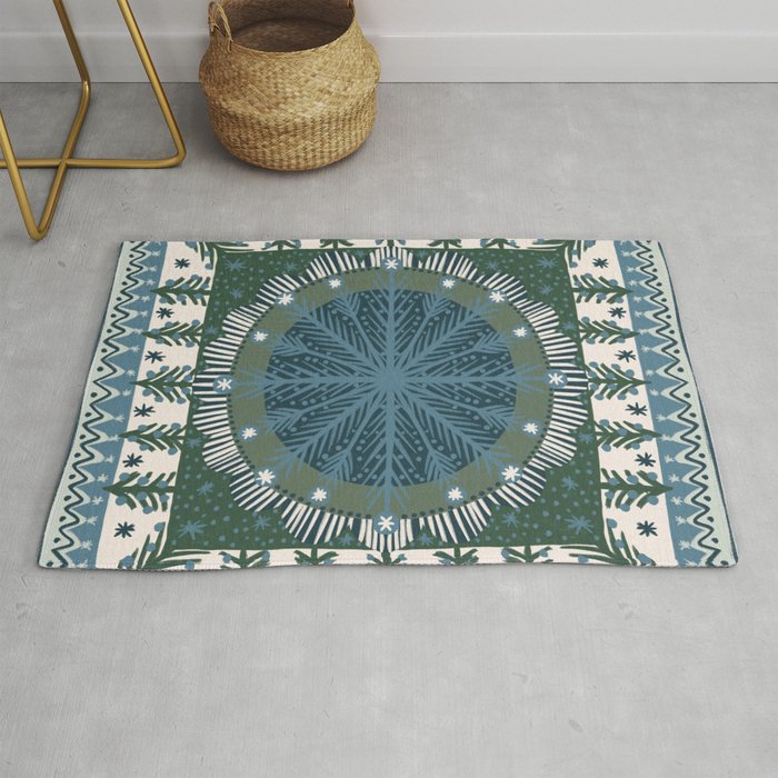 Christmas Symmetric Pattern #3 Rug Gallery Image 1