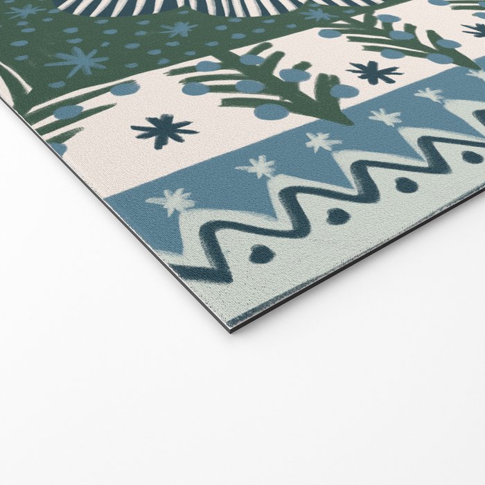 Christmas Symmetric Pattern #3 Welcome Mat Gallery Image 2