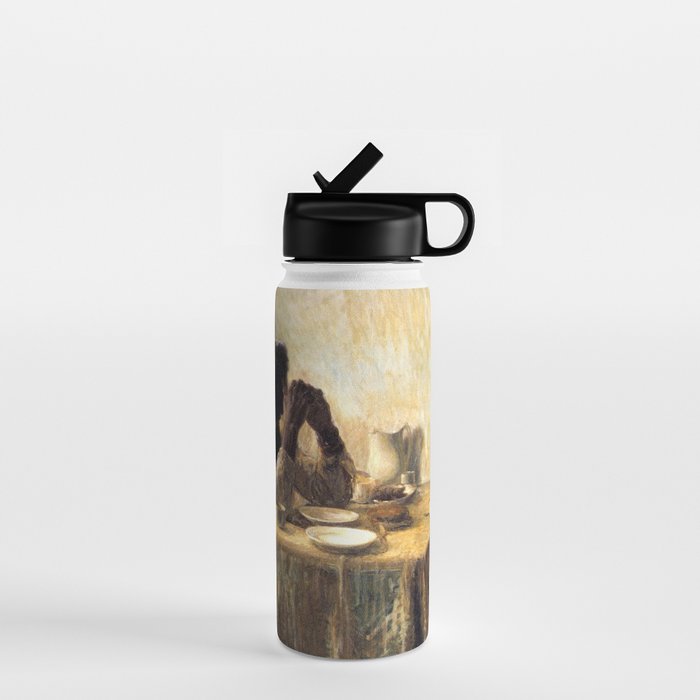 African American Masterpiece 'The Thankful Poor' by Henry Ossawa Tanner Water Bottle Gallery Image 1