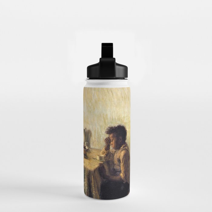 African American Masterpiece 'The Thankful Poor' by Henry Ossawa Tanner Water Bottle Gallery Image 2