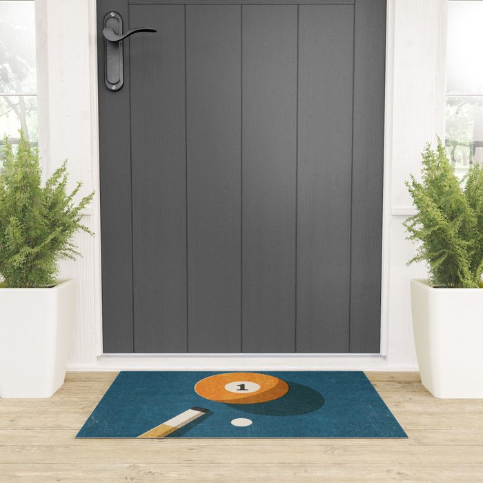 BILLIARDS / Ball 1 Welcome Mat Gallery Image 3