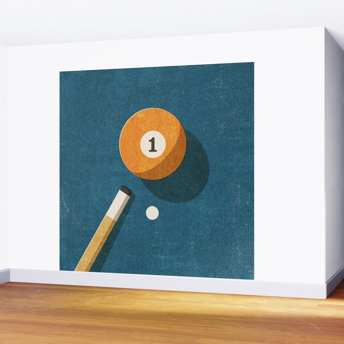 BILLIARDS / Ball 1 Wall Mural Gallery Image 2
