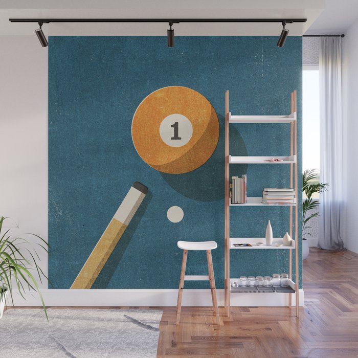 BILLIARDS / Ball 1 Wall Mural Gallery Image 1