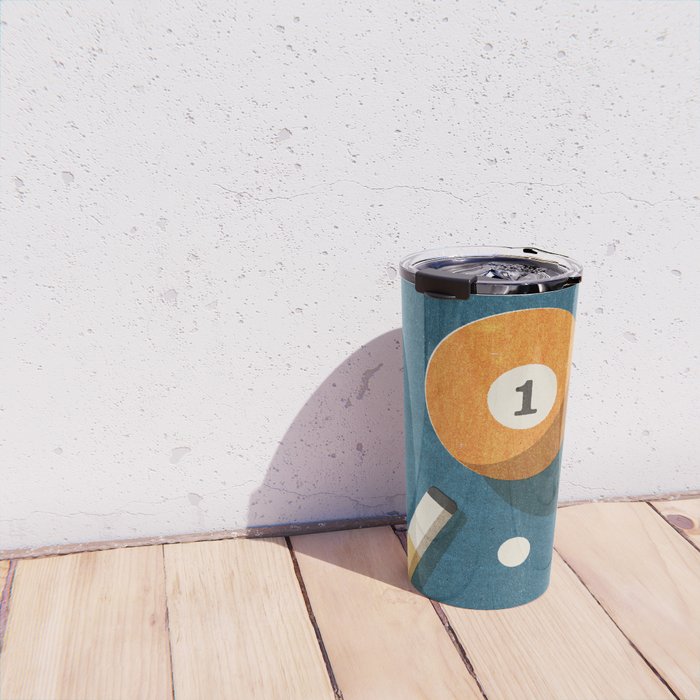 BILLIARDS / Ball 1 Travel Mug Gallery Image 4