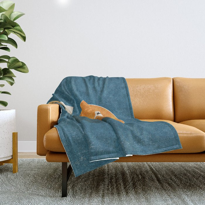 BILLIARDS / Ball 1 Throw Blanket Gallery Image 1