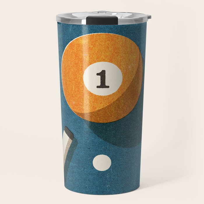 BILLIARDS / Ball 1 Travel Mug Gallery Image 1