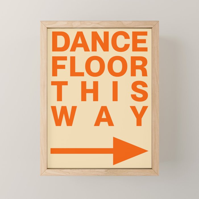 DANCE FLOOR THIS WAY Mini Art Print Gallery Image 1