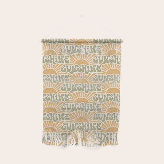 Sunshine - gold and green Wall Hanging Gallery Image 1