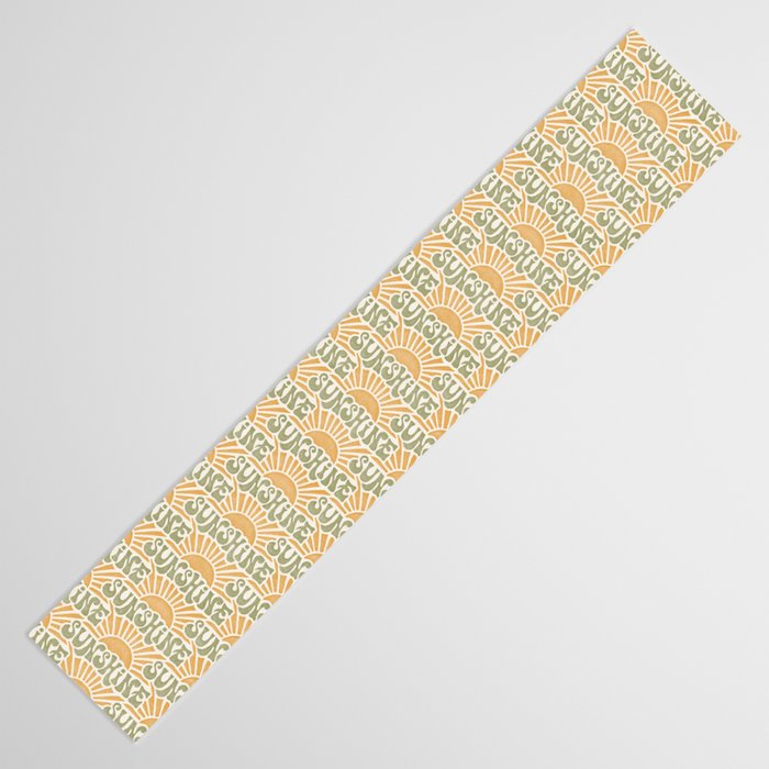 Sunshine - gold and green Table Runner Gallery Image 3