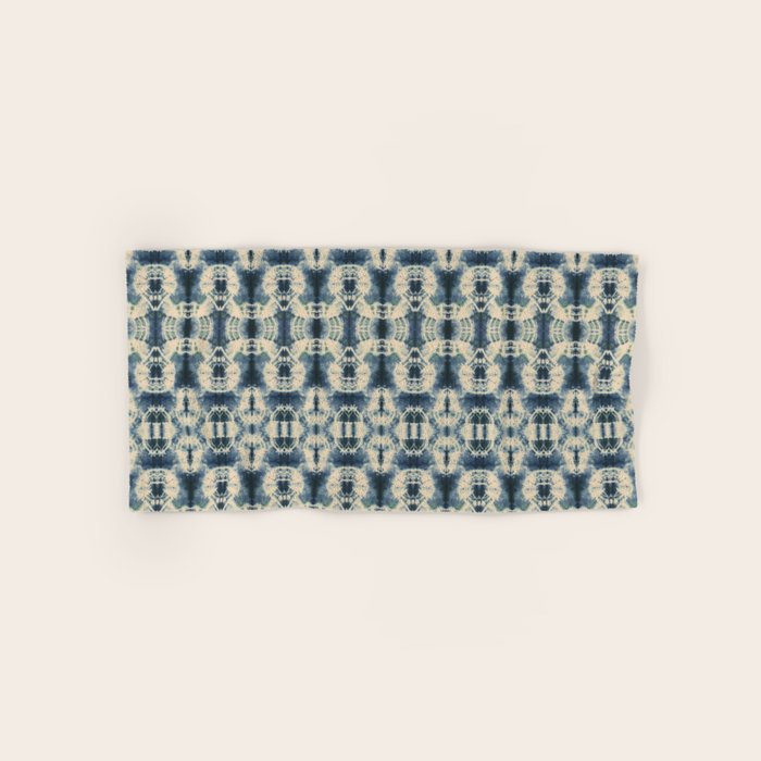 Elegant Shibori Bath Towel Gallery Image 1